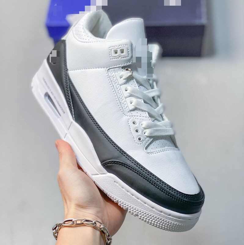 Cross-Border Front-End Aj3 Fujiwara Hiroshi White Cement Retro Men's and Women's Shoes with Air Cushion, Versatile Trendy Casual Sports Basketball Shoes Cross-Border Front-End Aj3 Fujiwara Hiroshi White Cement Retro Men's and Women's Shoes with Air Cushion, Versatile Trendy Casual Sports Basketball Shoes
