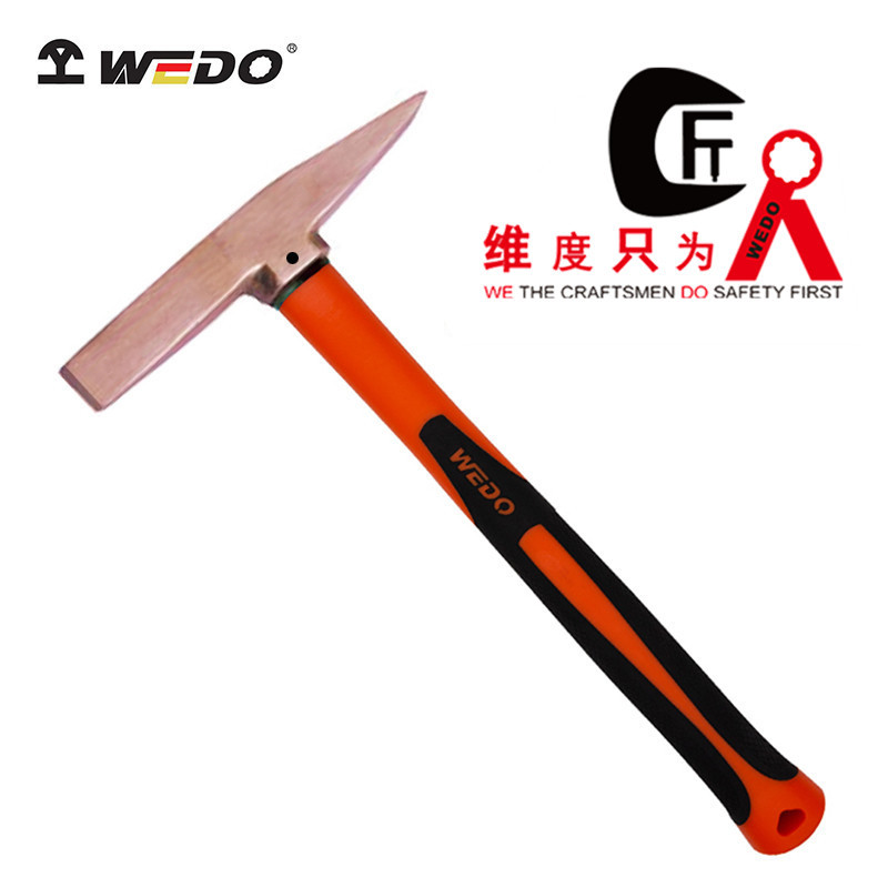 维度品牌 防爆工具 紫铜 紫铜塑柄除锈锤 除锈锤 铜锤 CO2208A