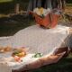 Camping picnic mat ins picnic cloth moisture-proof thickened tent floor mat beach blanket French outdoor supplies photo