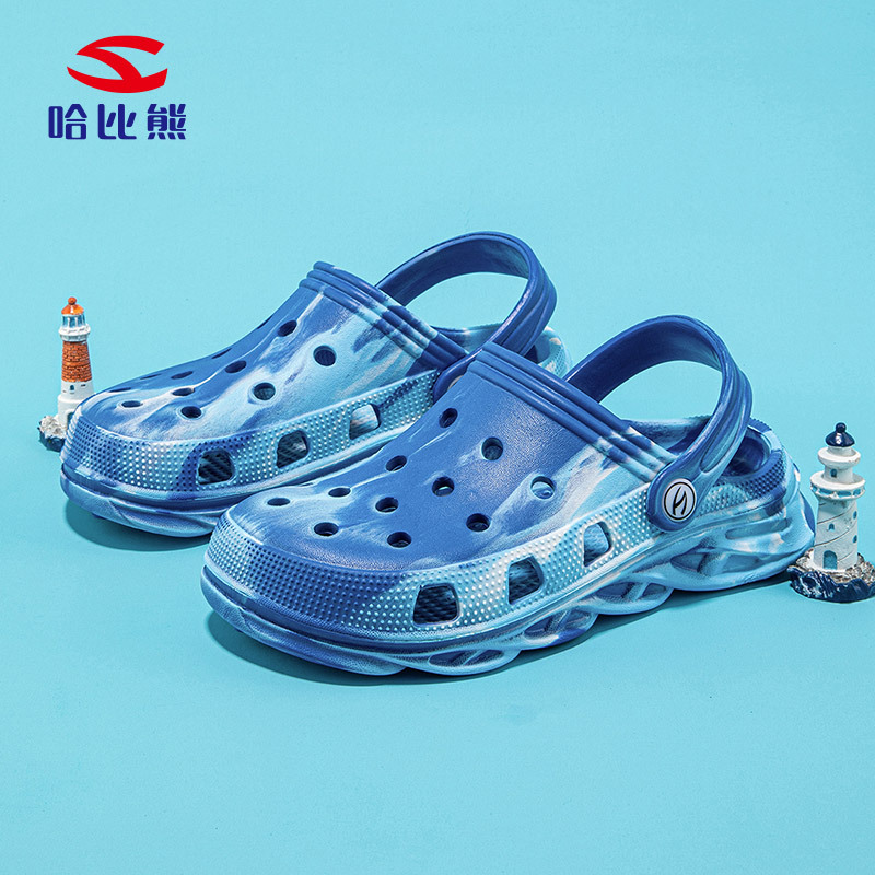 Zapatos para niños Hobbit Bear Zapatillas para niños y niñas 2024 verano nuevas sandalias Baotou zapatos con agujeros zapatos para bebés adultos huecos