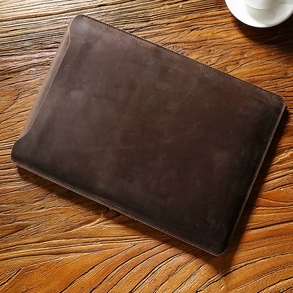 Crazy Horse leather laptop bag first layer cowhide laptop liner bag for Apple Huawei 12-inch 13-inch 14-inch in stock