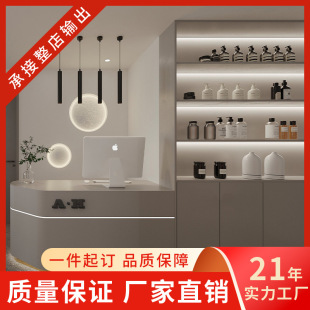 Store Display Cabinet Product Display Cabinet Live Room Storage Rack Sample Display Rack Display Cabinet Barber Shop Front Desk Cabinet