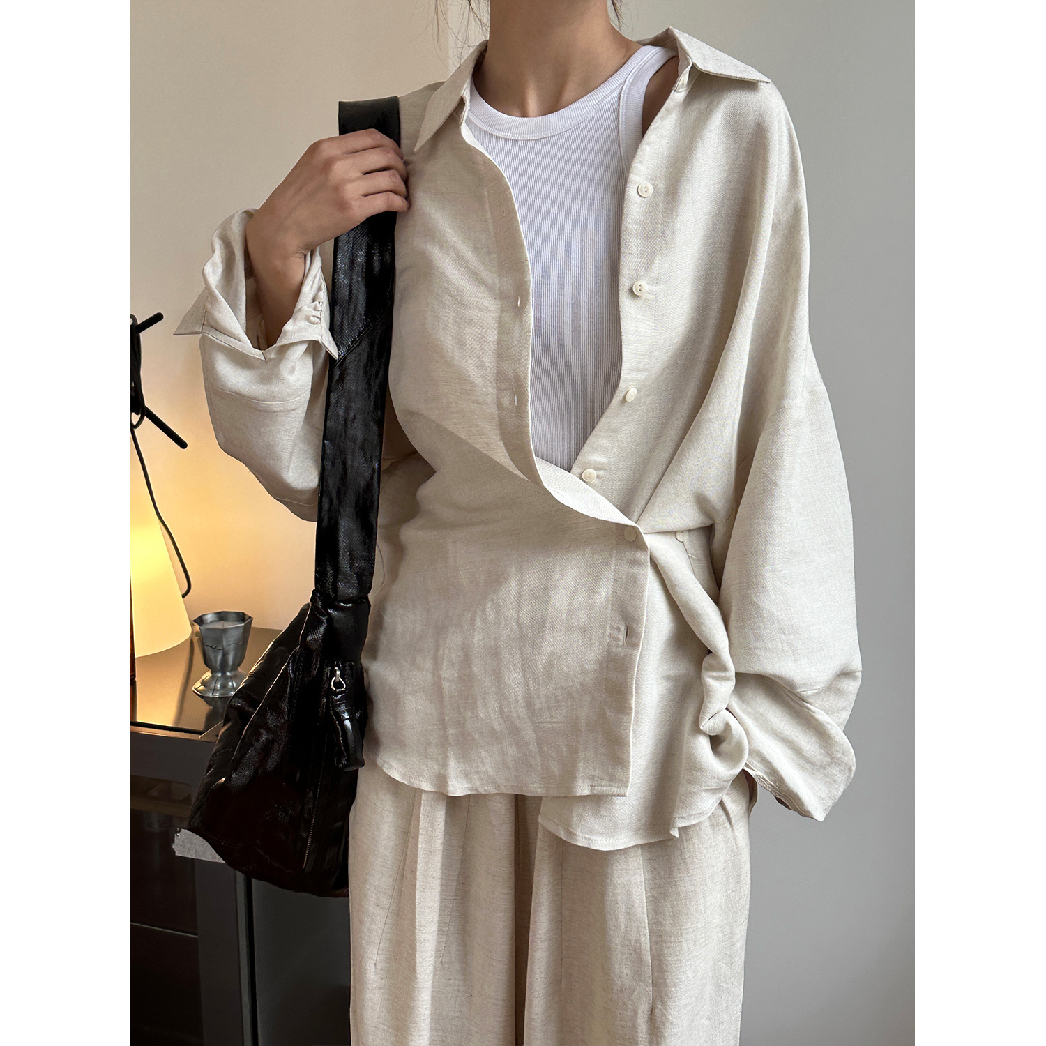 Summer Japanese breathable comfortable shirt for leisure