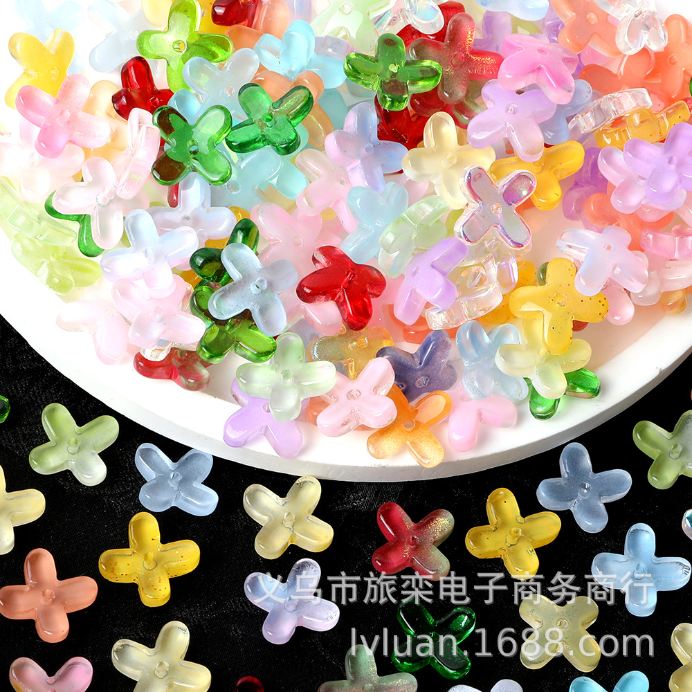 Simulated Glass Osmanthus Petals, Four-leaf Clover, Four-petal...