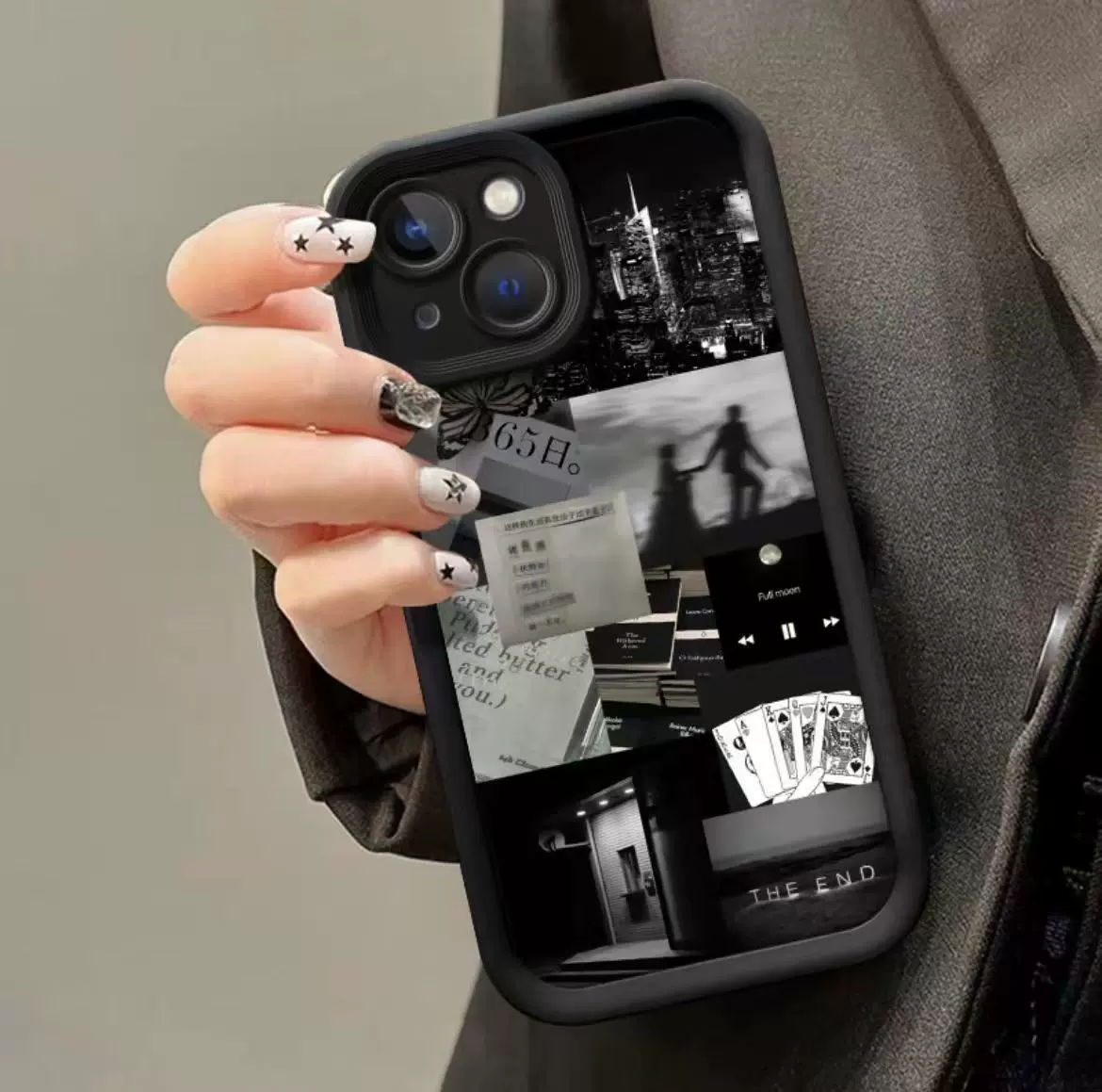 Чехол для телефона Apple iPhone 16 ретро чёрный, 16 Pro Max, стильный