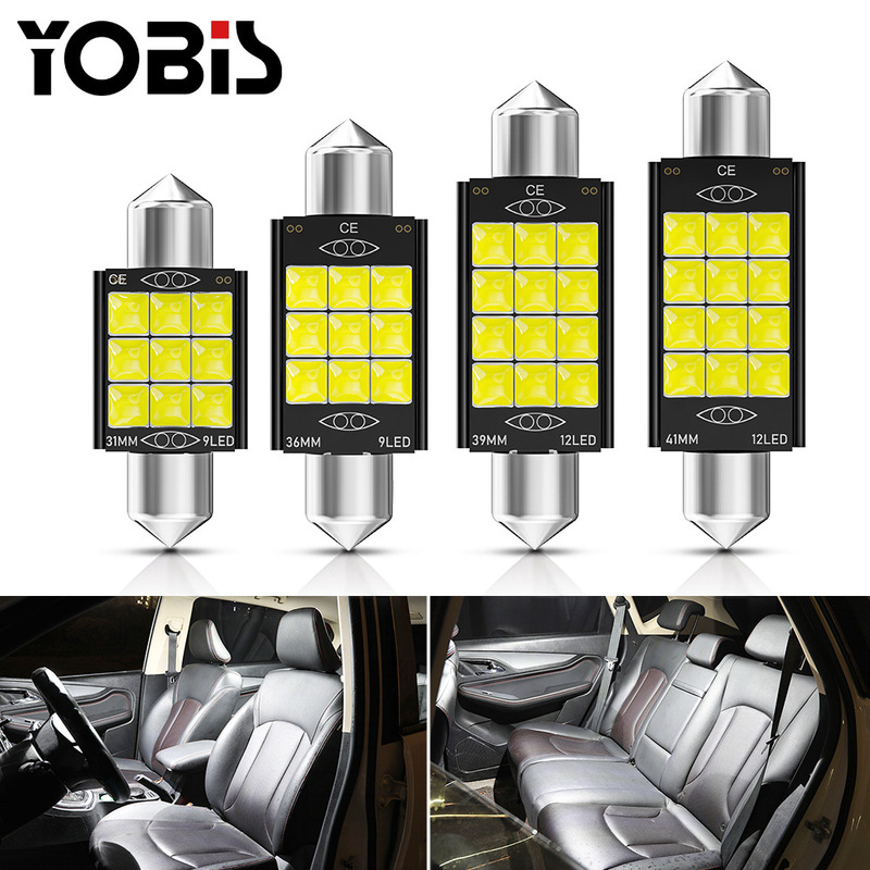 Yupis car LED car interior reading light 3030 double-tip decoding infinite indoor light license plate trunk light Yupis car LED car interior reading light 3030 double-tip decoding infinite indoor light license plate trunk light