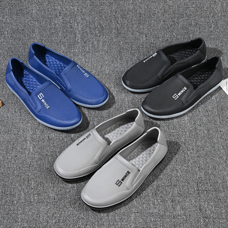 New autumn shoes men's closed toe wading Beach outdoor muddy shoes work shoes kitchen chef shoes short low tube rain boots