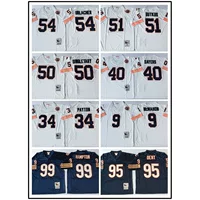 Трансграничный оливковый костюм Chicago Bears Chicago Bears MN ретро майка вышивка легендарный спортивный костюм