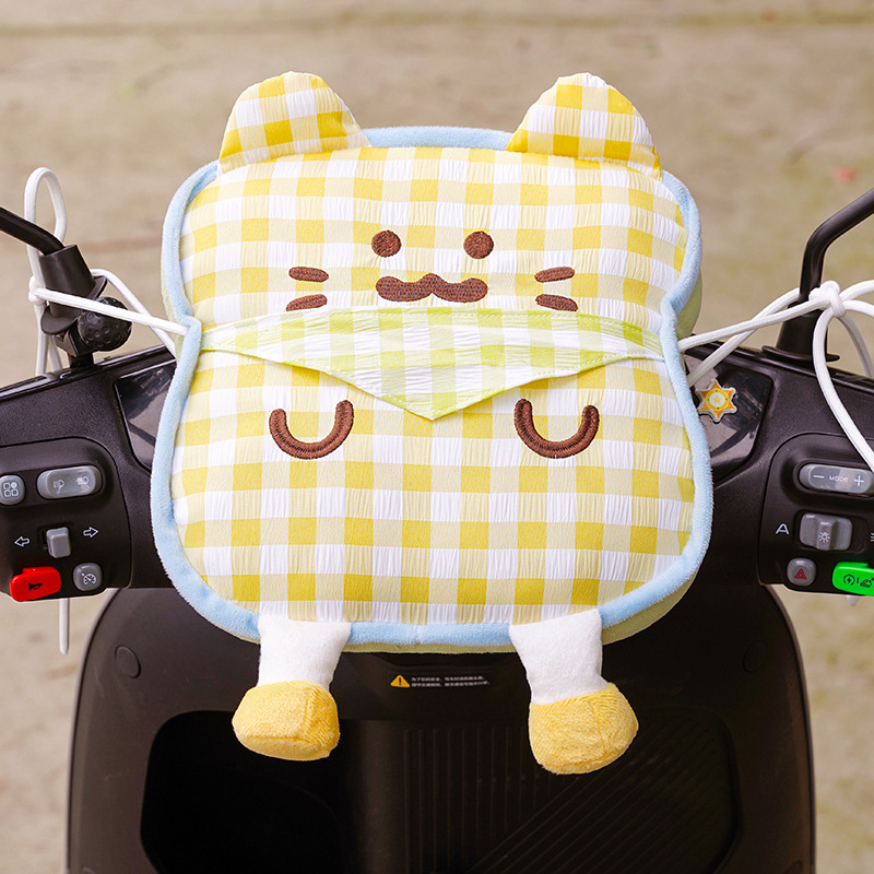 Electric Vehicle Children's Front-Mounted Anti-Collision Pad, Cartoon Cute Thickened Head Protection Pad, Universal Cat-Shaped Anti-Collision Pad