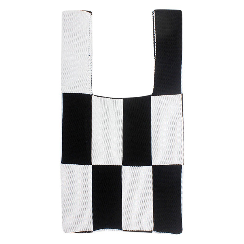 Camisa mennali 2022 nueva tela escocesa transfronteriza de moda estilo coreano de color de contraste bolsa de punto bolsa de la axila bolso de hombro