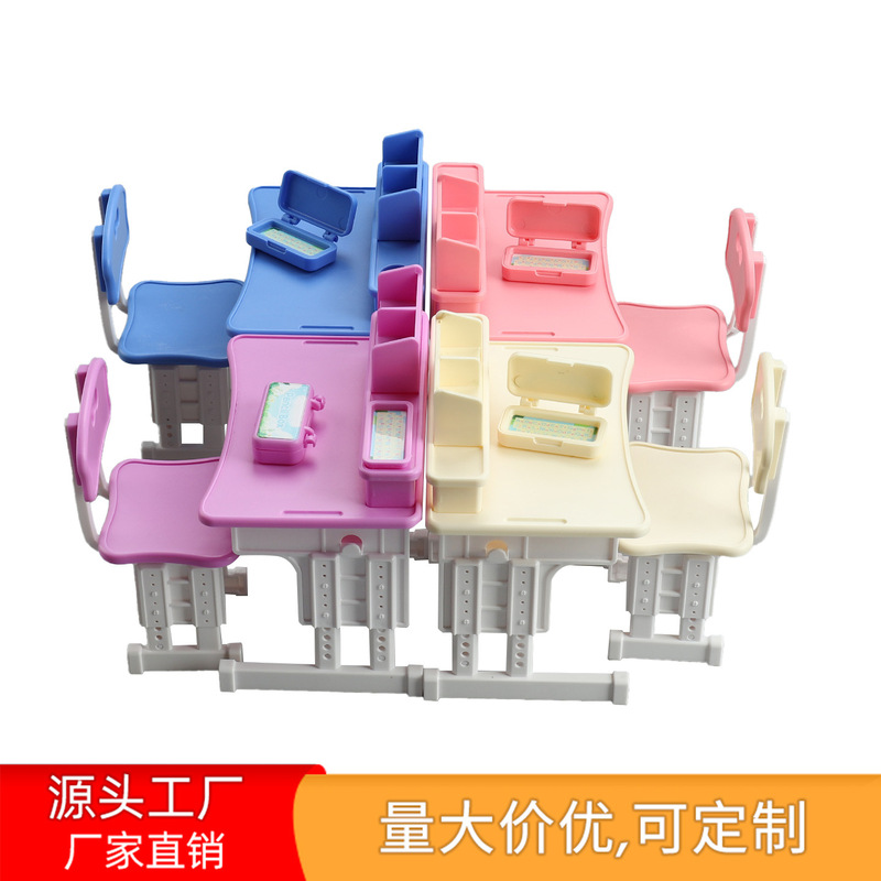 微缩迷你学习桌子仿真文具盒铅笔盒课桌椅娃娃屋配件模型玩具套装|undefined
