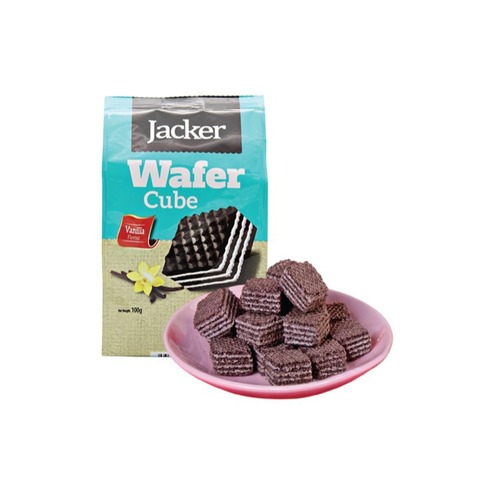 Malaysia Imported Snacks, Jacke Jack Square Wafer Cookies Best Selling, Snack Wholesale 100g