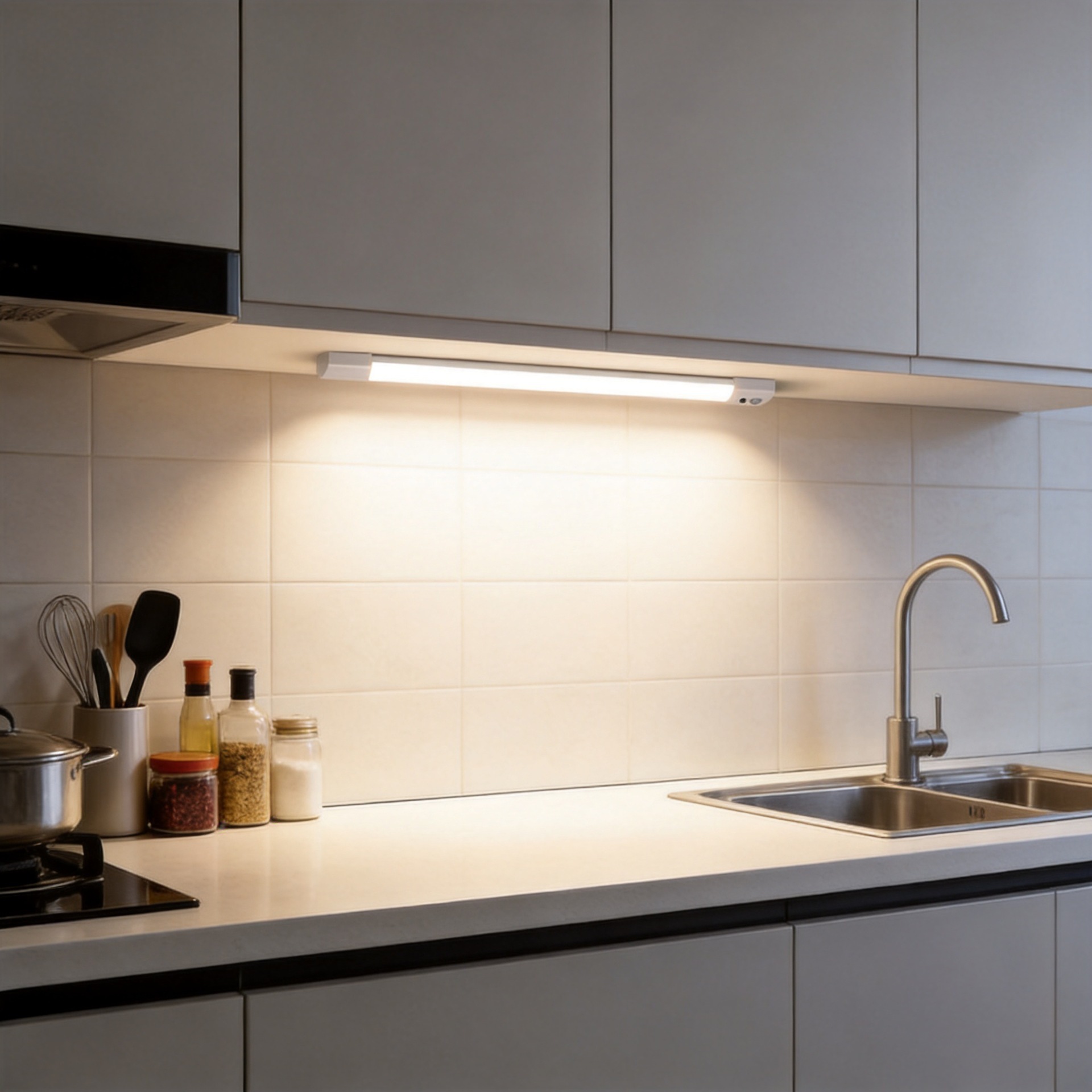 Luz de sensor de tira larga, lámpara de escritorio ultrafina, luz con sensor de cuerpo humano, luz nocturna pequeña, luz nocturna LED para armario/dormitorio, luz nocturna pequeña al por mayor.