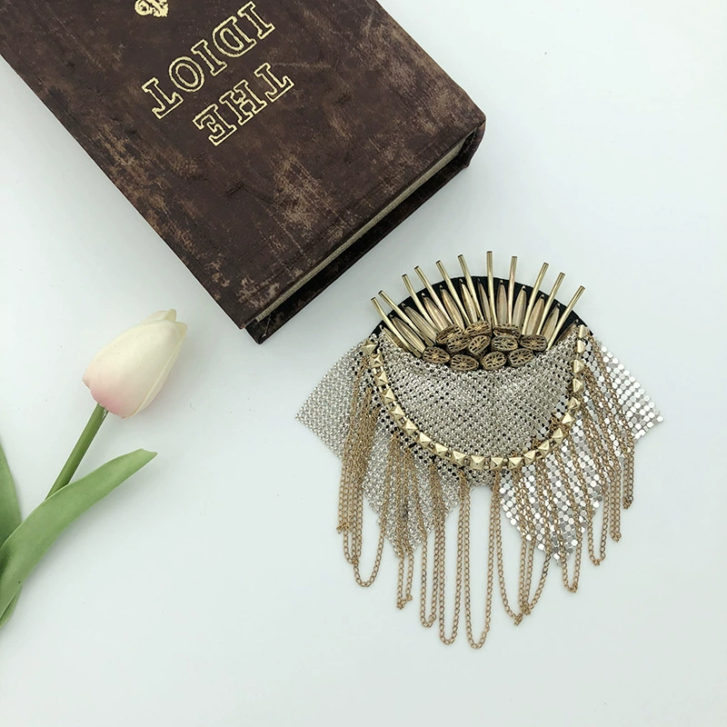 Ретро-эполеты, бисерные подвесные цепочки, настраиваемые аксессуары с бриллиантами, оптовые производители аксессуаров для одежды