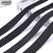 600D黑色人字纹包边平纹织带箱包服装服饰丙纶织带辅料厂家批发