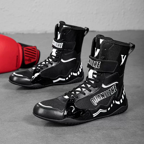 Professional Boxing Shoes, Sanda Fighting Shoes, Non-Slip and Wear-Resistant Martial Arts Training Boxing Shoes, Taekwondo Muay Thai Men's Fighting Shoes