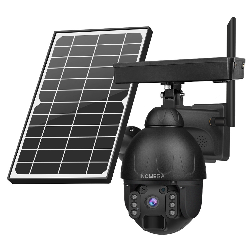 Cámara de Vigilancia Solar 4G 4MP AOV de Plástico y Metal con Función de Alarma para Aire Libre