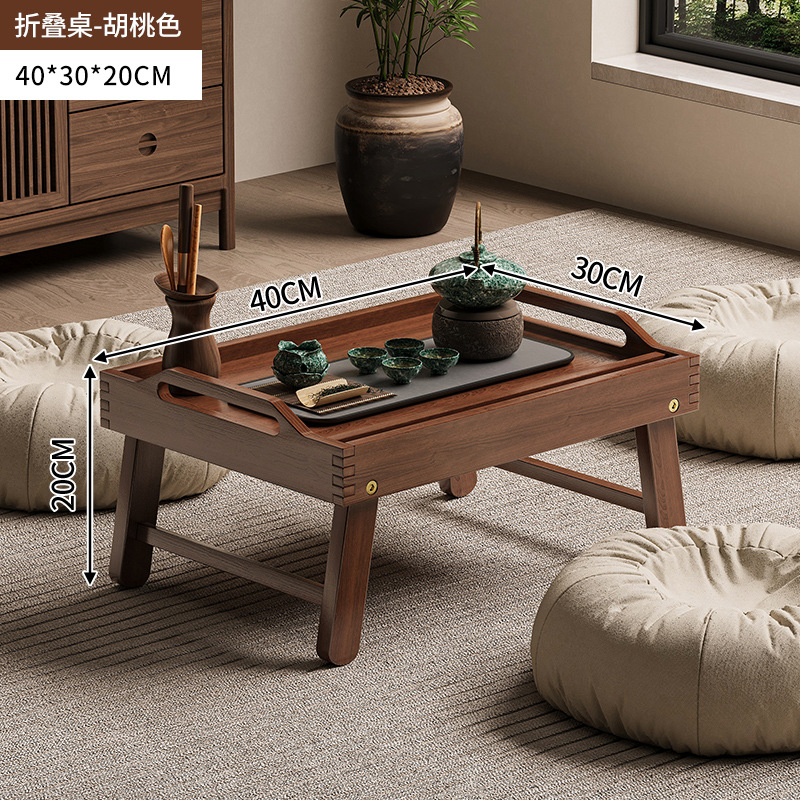 Tabla plegable tabla de té tabla de escritorio tabla baja tabla de estudio de ventana de sala de estar