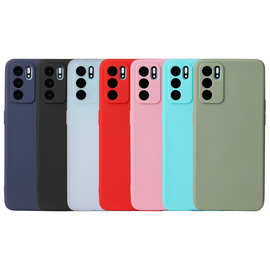 适用OPPOreno6糖果色findX3磨砂保护套A91全包磨砂TPU手机壳软套