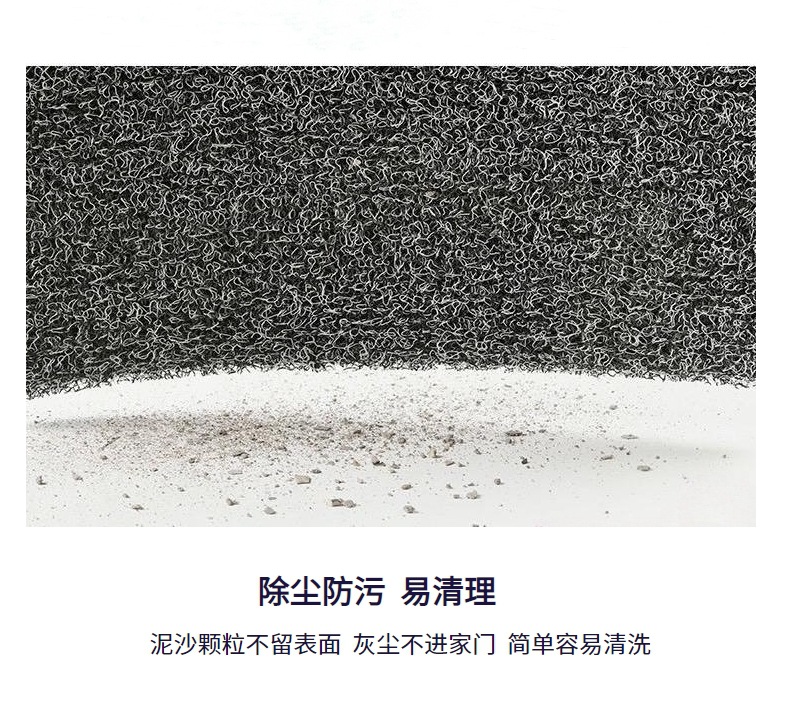 Silk Ring Entry Mat Door Mat Anti-Slip Mat Floor Mat Dirt Resistant PVC Plastic Car Mat Dirt Resistant Large Size