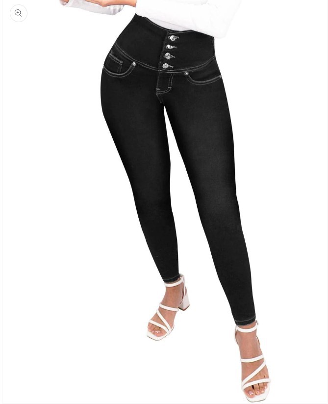 Fitness Denim Leggings Image 6