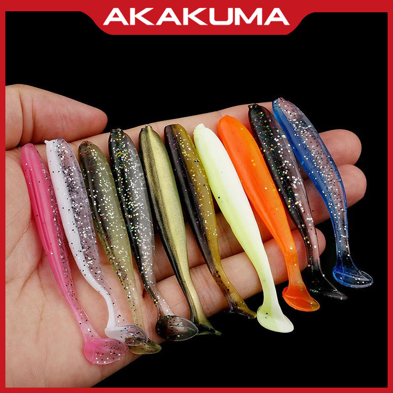 2色t尾10枚入5.5/7/9cmルアー軟虫遠投偽餌釣りイクラスズキの口が柔らかい餌|undefined