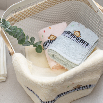 兒童毛巾純棉繡花卡通吸水童巾洗臉擦小毛巾定制logo高陽廠家A類