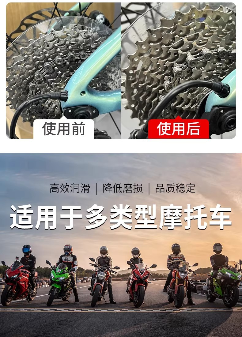 450ml Motorcycle Chain Special Lubricant for Cleaning, Deep Rust Prevention, and Maintenance, Wholesale Chain Lubricant