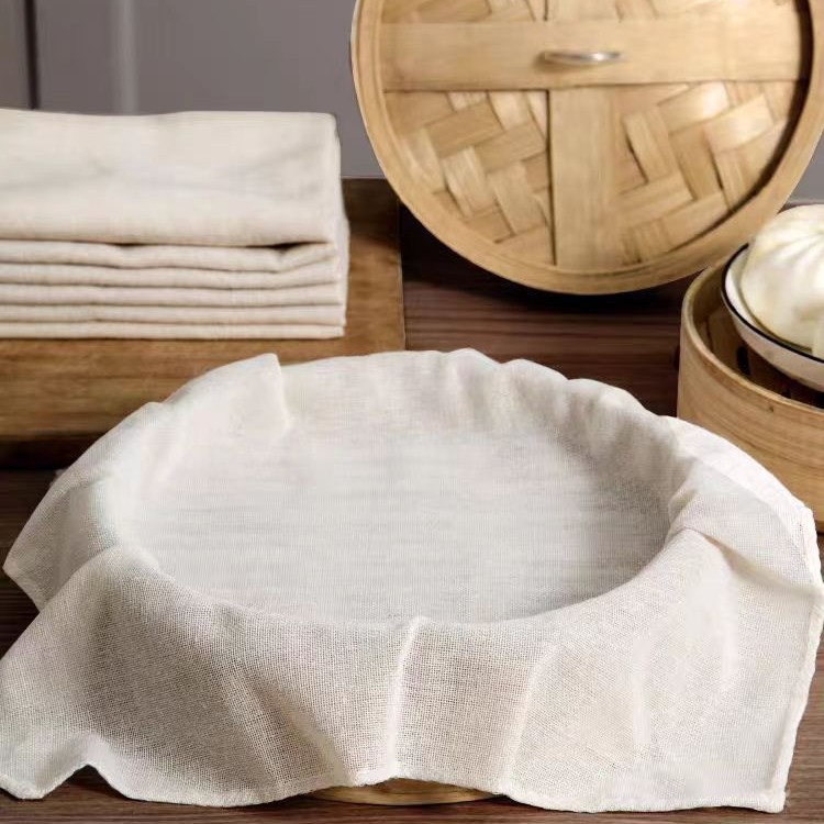 Steamer Cloth Pure Cotton Steamed Rice Gauze Filter Cloth Steamed Bun Steamer Cloth Steamer Mat Non-Stick Sand Cloth Household