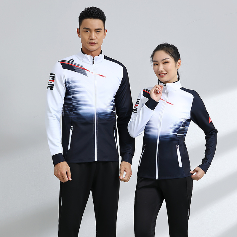 2025 New Badminton Jacket Men's and Women's Long-Sleeved Suit High-Quality Quick-Drying Sportswear Competition Training Suit