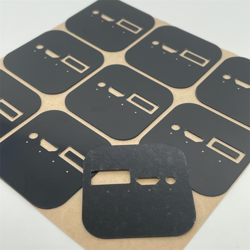 充电器装饰片 指示灯显示视窗保护镜片 丝印黑色遮光带胶CNC精雕