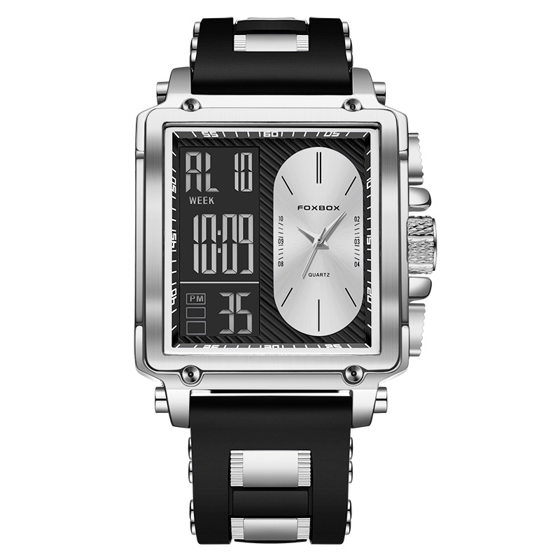 LIGE/comercio exterior nuevo reloj electrónico de doble pantalla multifuncional para hombres reloj de cronógrafo deportivo impermeable para estudiantes