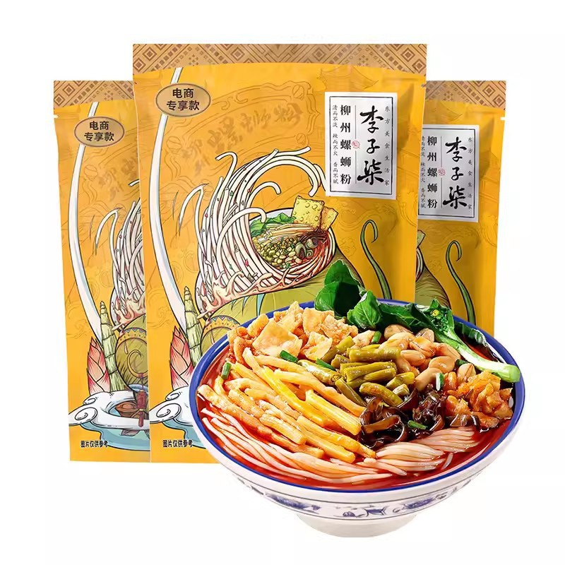 李子柒螺蛳粉广西柳州特产螺狮粉的速食方便米线螺丝粉夜宵袋装