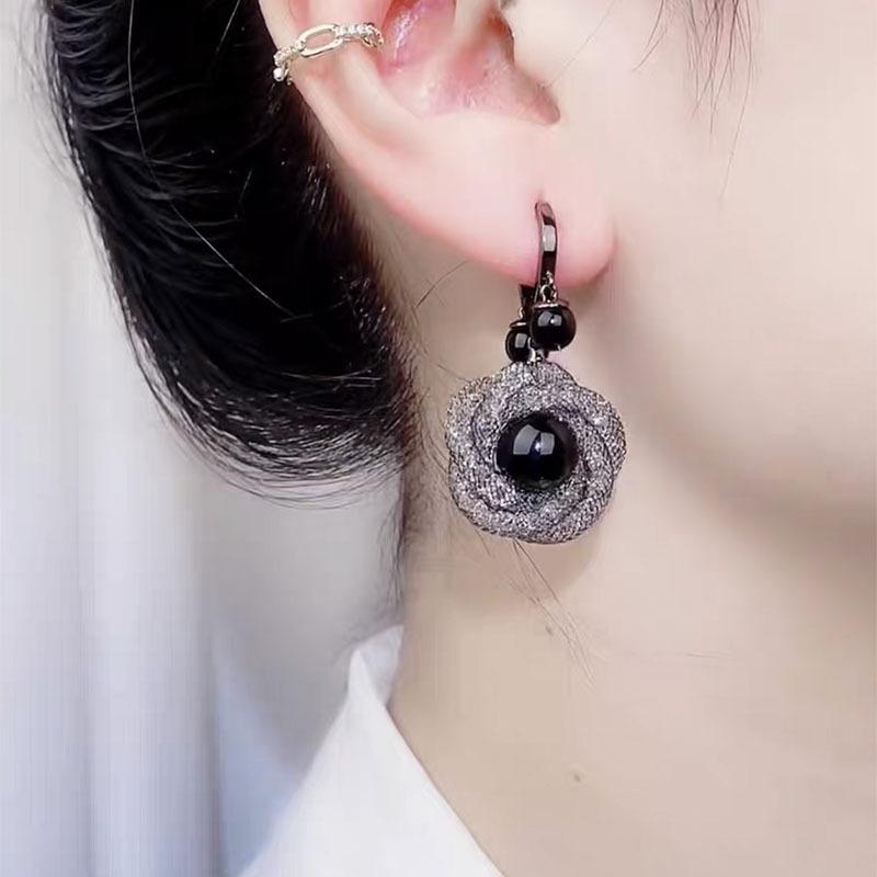 Damen-Accessoires, Diamant-Set, einfaches Temperament, Design, Sinn für Trend-Ohrringe_voghion.com