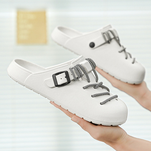 2024 New Holeshoe EVA Men's Summer New Outer Wear Lightweight Breathable Anti-Slip Sports Beach Sandals