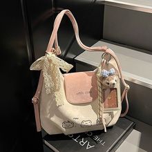 艾米兔女包新款时尚单肩大容量托特包百搭通勤小众双肩包包