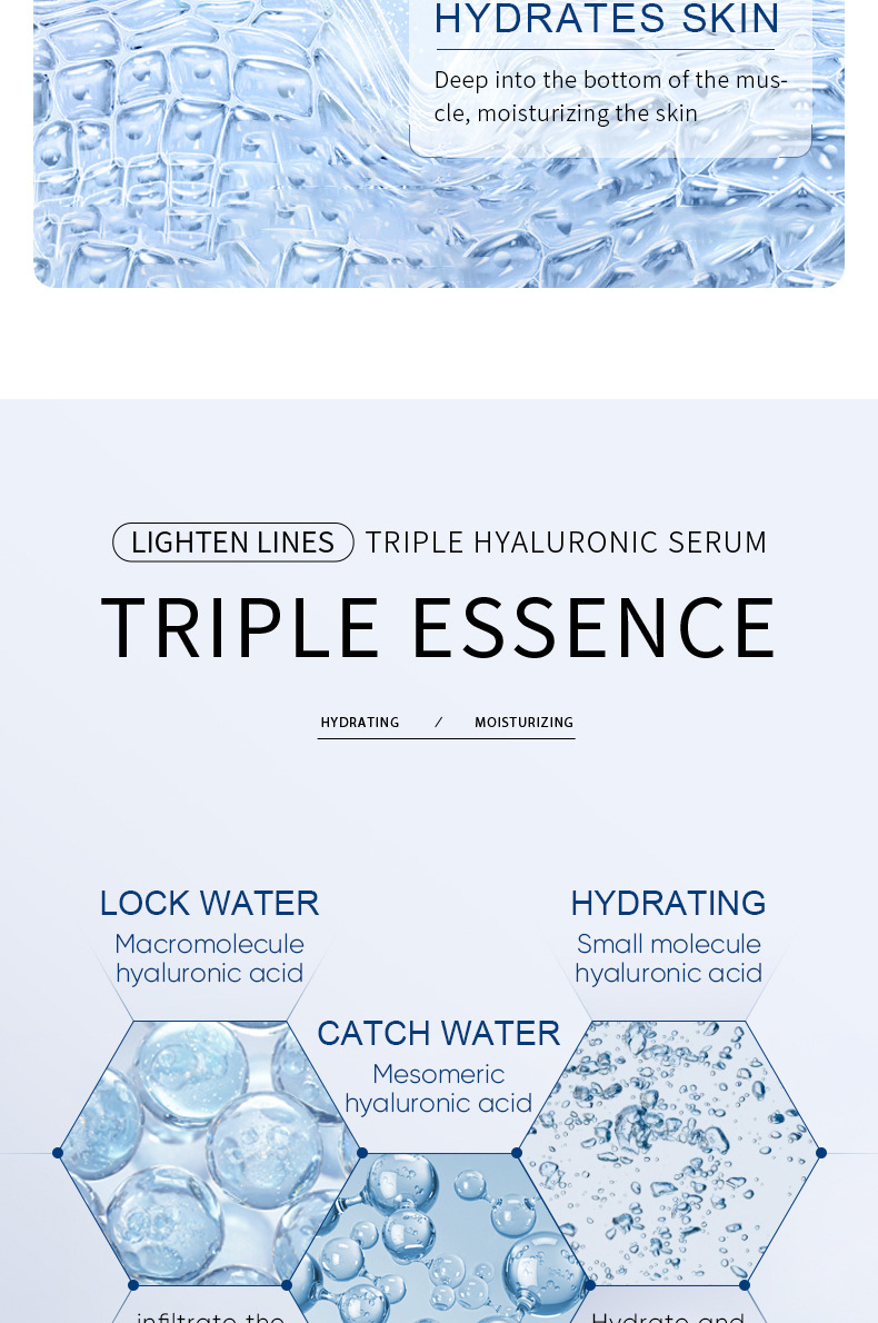 SADOER hyaluronic acid moisturizing ampoule essence cross-border export factory direct sales