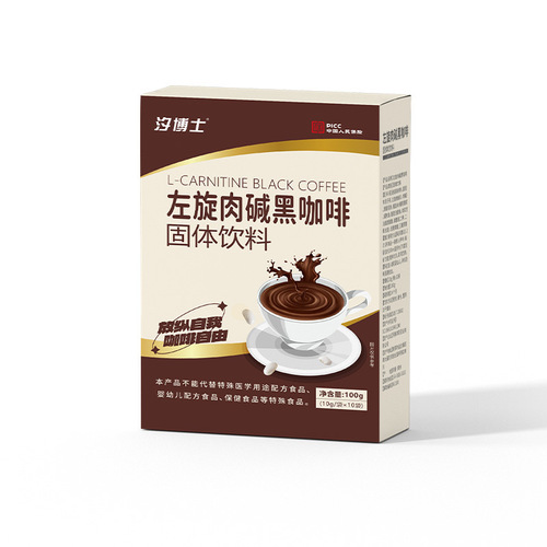 L-Carnitine Coffee Upgraded Full Meal Replacement Instant Black Coffee Powder E-commerce Same Style Instant Coffee Delivery