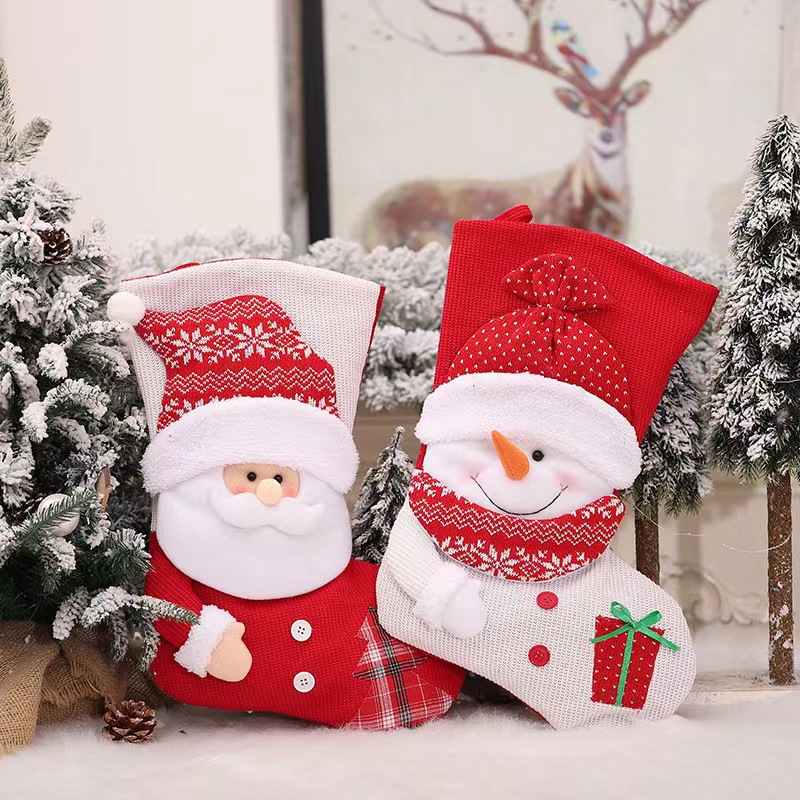 Christmas Fashion Santa Claus Snowman Cloth Party Christmas Socks display picture 2