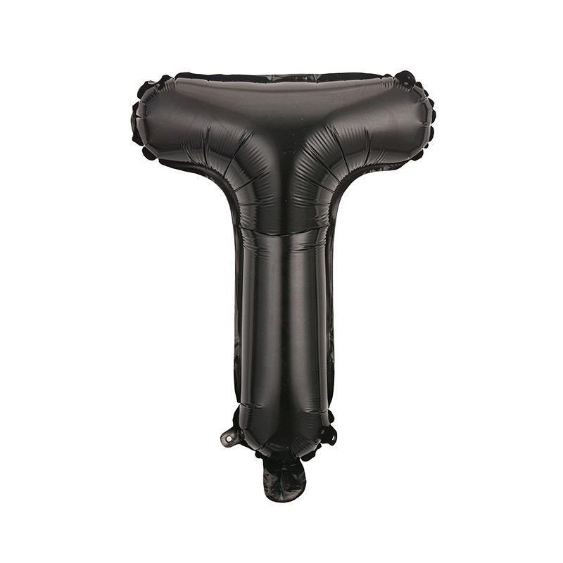 Estilo americano Delgado 16 pulgadas inglés carta globo pequeño tamaño A- Z cumpleaños boda habitación decoración aluminio película globo al por mayor