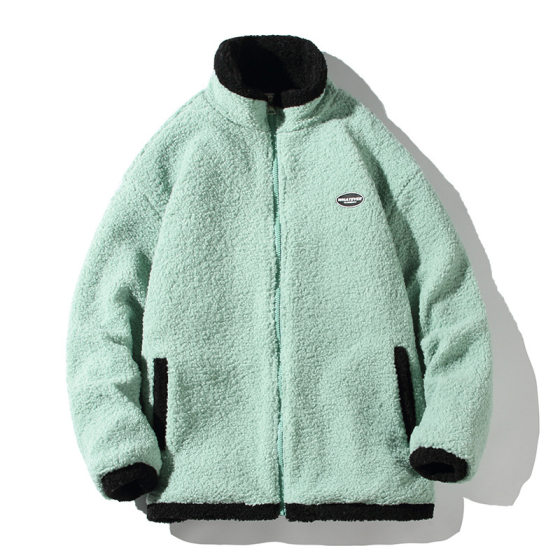 Winter New Lamb Wool Coat Casual Trendy Student All-match Collar Loose Cotton-padded Coat Korean Style Outer Wear Top