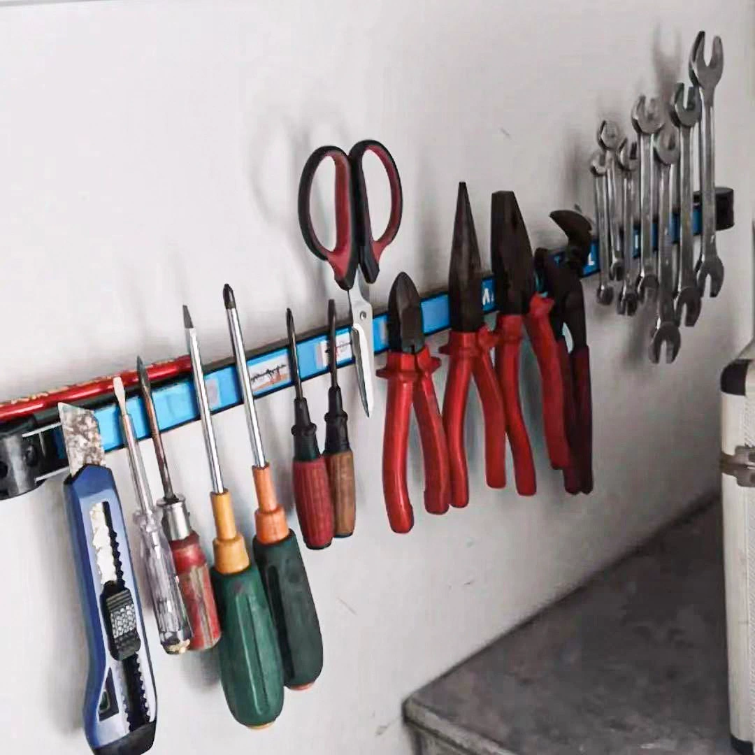 Магнитный держатель для инструментов, прочная магнитная стойка для хранения, мощный магнитный держатель с сильным притяжением, оптовая продажа от производителя, запатентованный пластиковый стальной гигантский магнит Гаусса.