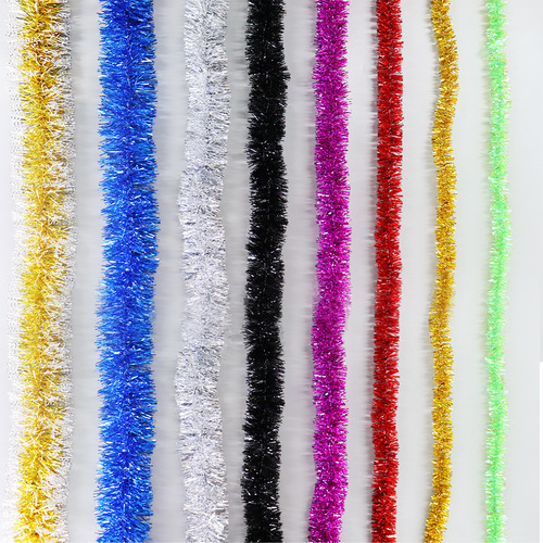 Amazon 1.8m cylindrical Christmas decoration color strips Children's Day wedding dress tops Christmas tops color strips