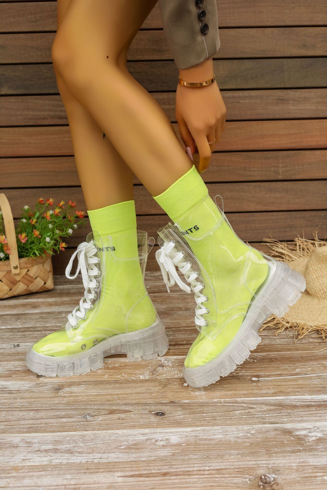 Women's Streetwear Solid Color Round Toe Martin Boots display picture 15