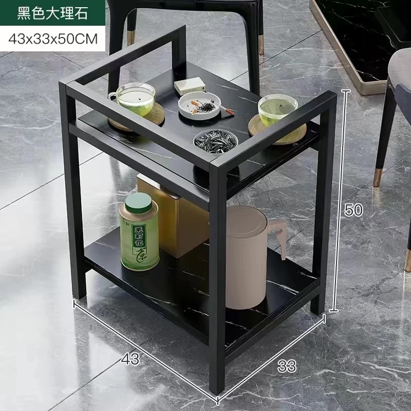 木制款麻将馆茶杯架客厅麻将桌可移动小茶几卧室落地正方形置物架|undefined