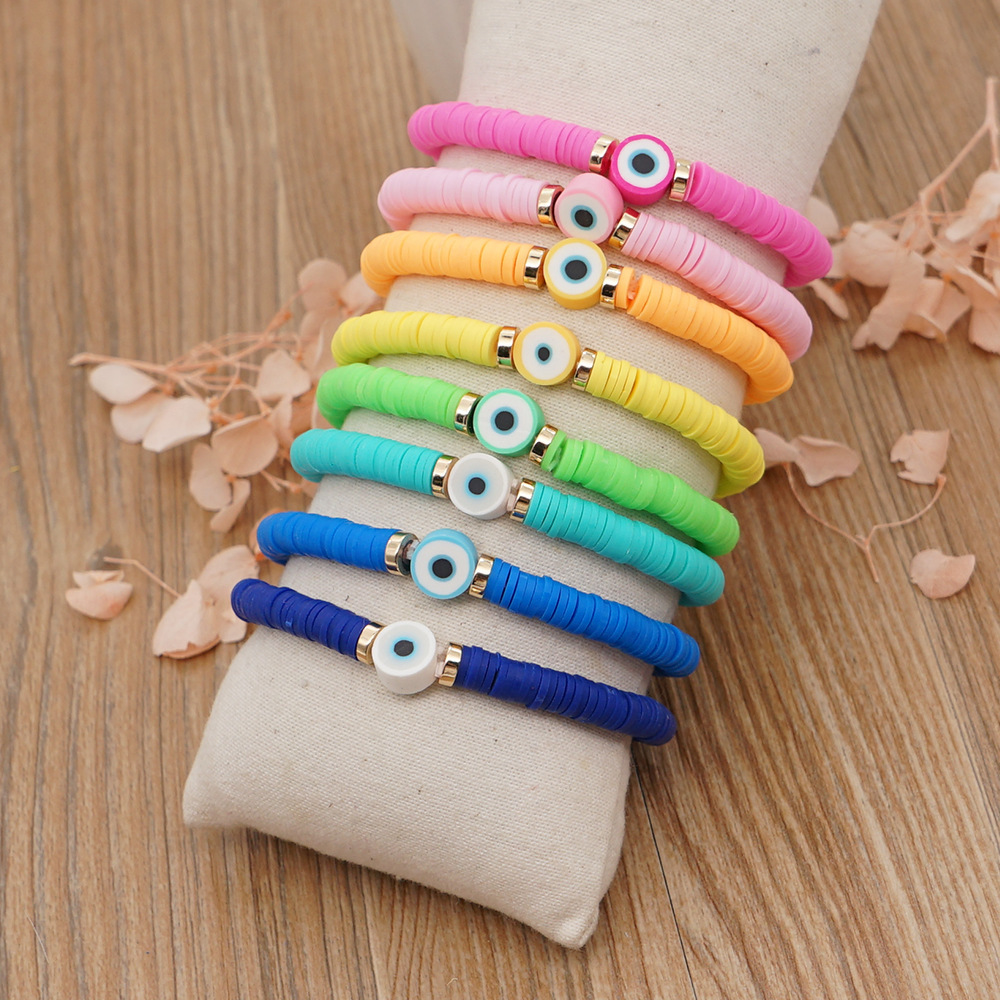 Wholesale Jewelry Geometric Woven Candy Color Eye Beaded Bracelet Nihaojewelry display picture 20