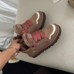 河南桑坡雪地靴外贸批发经典低帮梅尔保暖百搭舒适增高时尚棉鞋