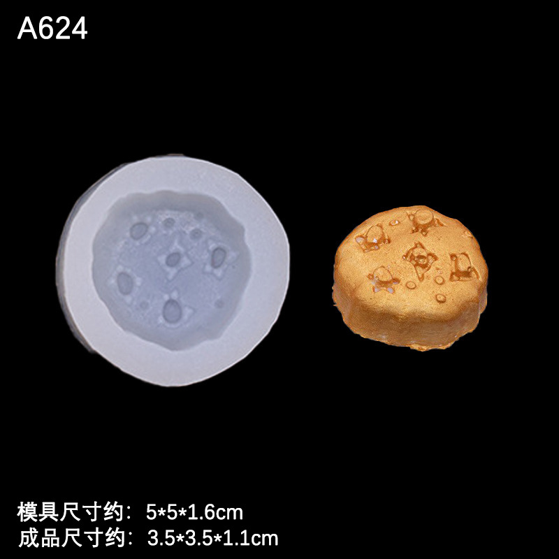 Oso galleta molde de silicona Luna tridimensional redondo semicírculo galleta pastel Decoración Accesorios