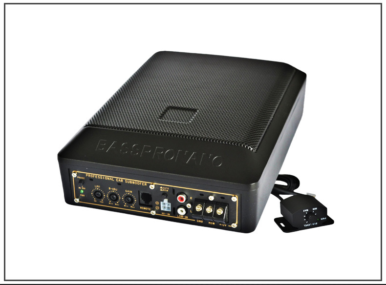 Car Audio System Modification 6*8inch Ultra-Thin Subwoofer 100W High Power Dc12V Under-Seat Subwoofer