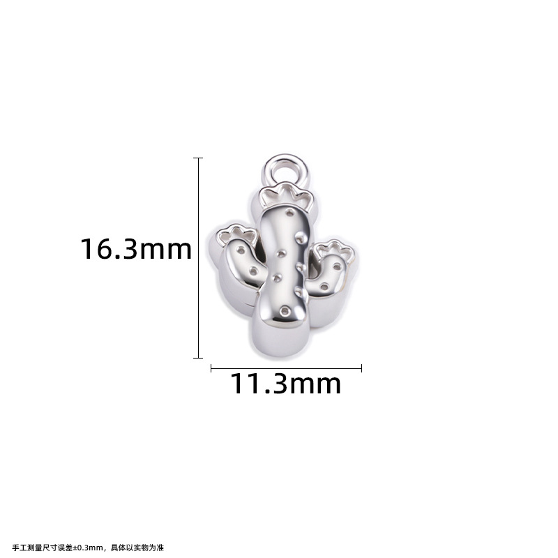 Steel pendant, 16.3mm